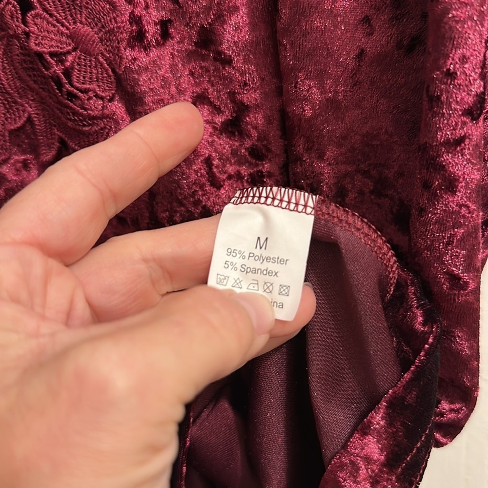 Crushed velvet tank top M - Picture 5 of 10
